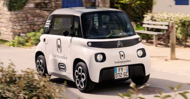 Citroen Mi Ami Cargo — direka untuk perkhidmatan hantar barang dalam bandar, motor 6 kW, jarak 75 km