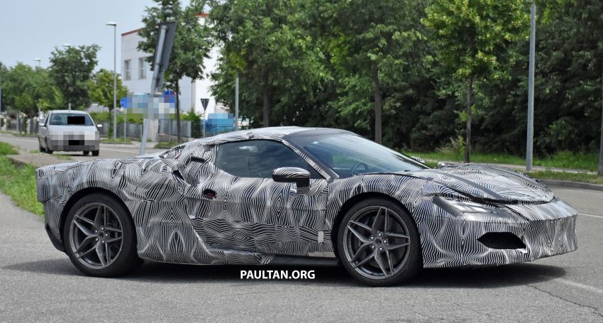 SPYSHOTS: Ferrari V6 hybrid seen running road trials; 3.0L twin-turbo V6 rear-drive hybrid codenamed F171 1300775