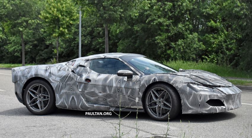 SPYSHOTS: Ferrari V6 hybrid seen running road trials; 3.0L twin-turbo V6 rear-drive hybrid codenamed F171 1300777