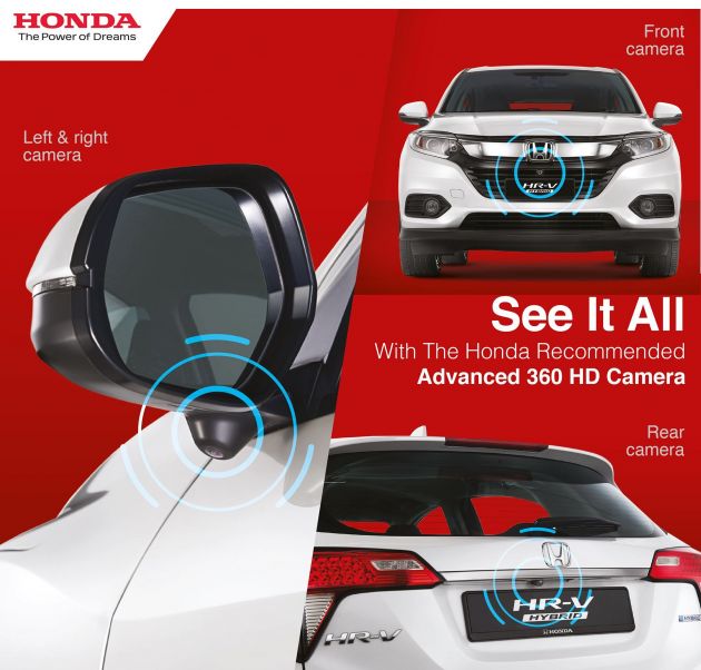  Honda Malaysia ofrece cámara de estacionamiento de 360 ​​grados como opción para HR-V y BR-V; posibilidad de actualización, RM3,300 - paultan.org