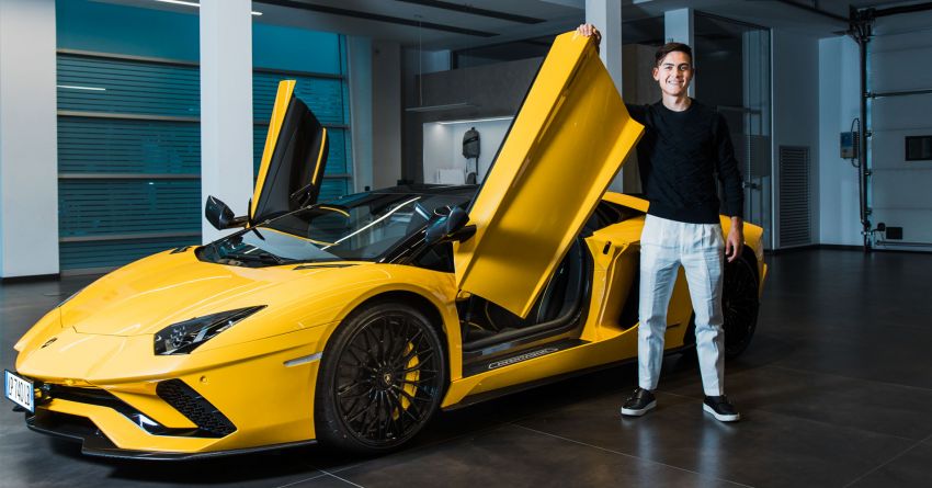 Juventus star striker Paulo Dybala buys a Lamborghini Aventador S Roadster to celebrate his 100th club goal 1295148