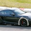 SPIED: Widebody Porsche Cayman goes track testing