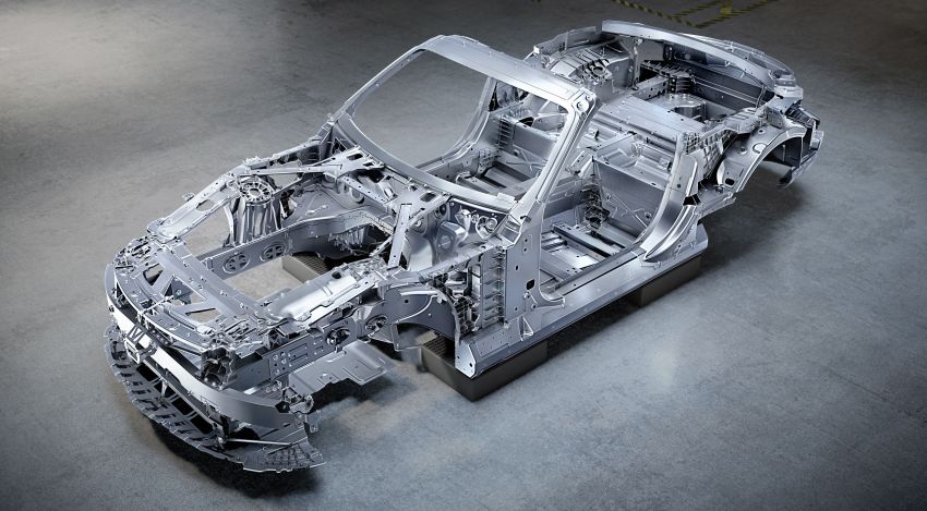 Mercedes-AMG SL R232 2022 – kerangka serba baru didedah, tempat duduk 2+2, binaan serba ringan 1296238