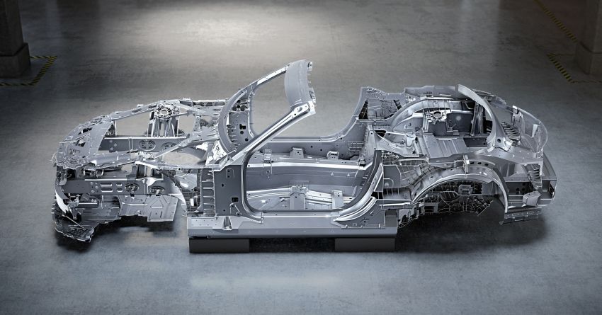 Mercedes-AMG SL R232 2022 – kerangka serba baru didedah, tempat duduk 2+2, binaan serba ringan 1296239