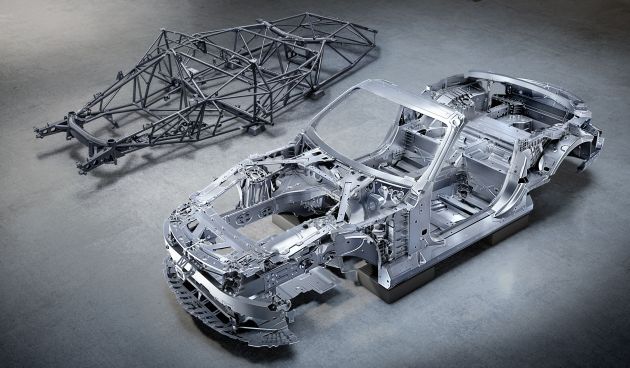Mercedes-AMG SL R232 2022 – kerangka serba baru didedah, tempat duduk 2+2, binaan serba ringan
