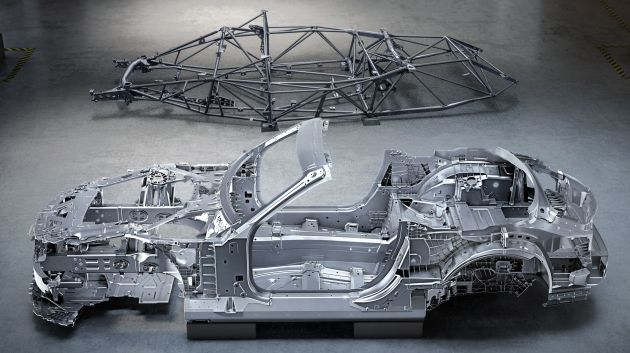 Mercedes-AMG SL R232 2022 – kerangka serba baru didedah, tempat duduk 2+2, binaan serba ringan