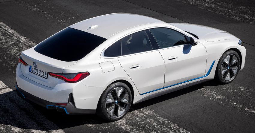 2022 BMW i4 eDrive40 – electric RWD four-door coupe with 340 PS & 430 Nm; 83.9 kWh battery, 590 km range Image #1301292