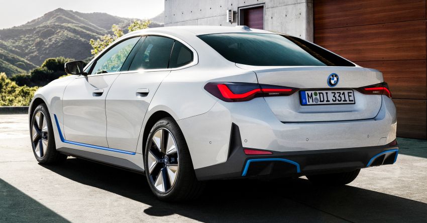 BMW i4 eDrive40 2022 – model elektrik pacuan roda belakang dengan kuasa 340 PS, jarak gerak 590 km 1302013