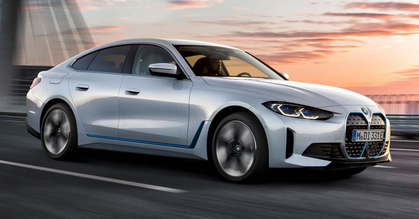 2022 BMW i4 eDrive40 – electric RWD four-door coupe with 340 PS & 430 Nm; 83.9 kWh battery, 590 km range Image #1301299