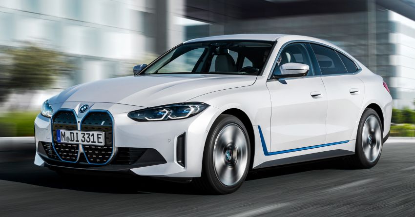 2022 BMW i4 eDrive40 – electric RWD four-door coupe with 340 PS & 430 Nm; 83.9 kWh battery, 590 km range Image #1301301