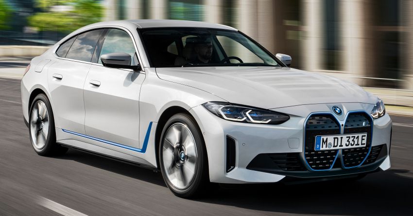 2022 BMW i4 eDrive40 – electric RWD four-door coupe with 340 PS & 430 Nm; 83.9 kWh battery, 590 km range Image #1301288