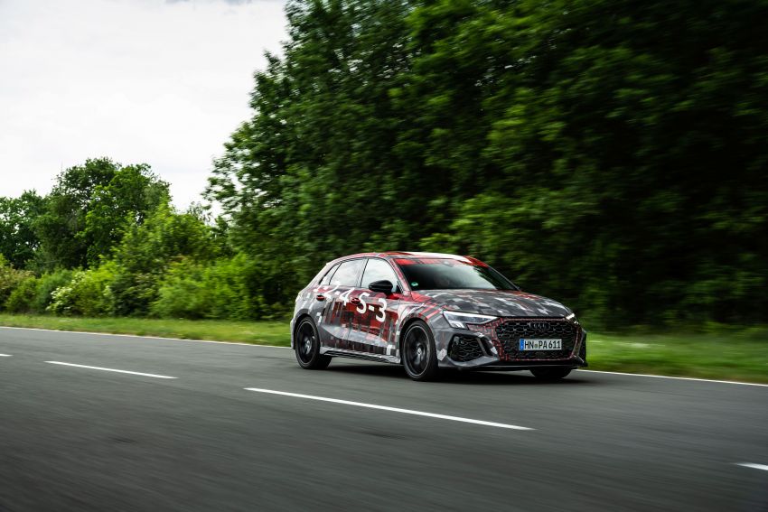 Audi RS3 2022 dalam teaser – enjin lima silinder 2.5L 400 PS dan 500 Nm tork, 0-100 km/j dalam 3.8 saat 1310379