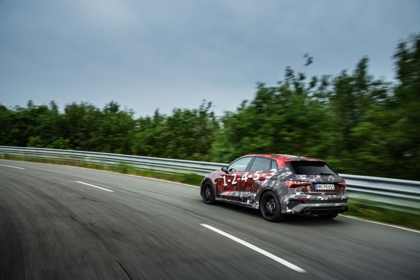 Audi RS3 2022 dalam teaser – enjin lima silinder 2.5L 400 PS dan 500 Nm tork, 0-100 km/j dalam 3.8 saat 1310375