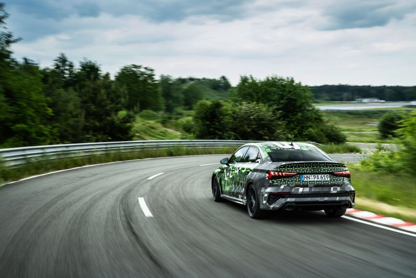 Audi RS3 2022 dalam teaser – enjin lima silinder 2.5L 400 PS dan 500 Nm tork, 0-100 km/j dalam 3.8 saat 1310377