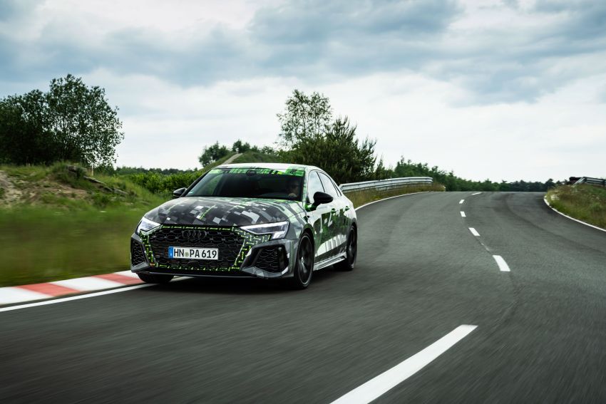 Audi RS3 2022 dalam teaser – enjin lima silinder 2.5L 400 PS dan 500 Nm tork, 0-100 km/j dalam 3.8 saat 1310370