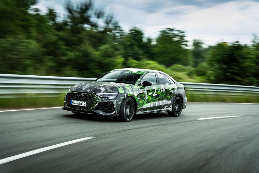 Audi RS3 2022 dalam teaser – enjin lima silinder 2.5L 400 PS dan 500 Nm tork, 0-100 km/j dalam 3.8 saat 1310368