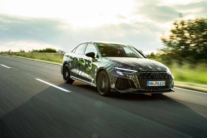 Audi RS3 2022 dalam teaser – enjin lima silinder 2.5L 400 PS dan 500 Nm tork, 0-100 km/j dalam 3.8 saat 1310511