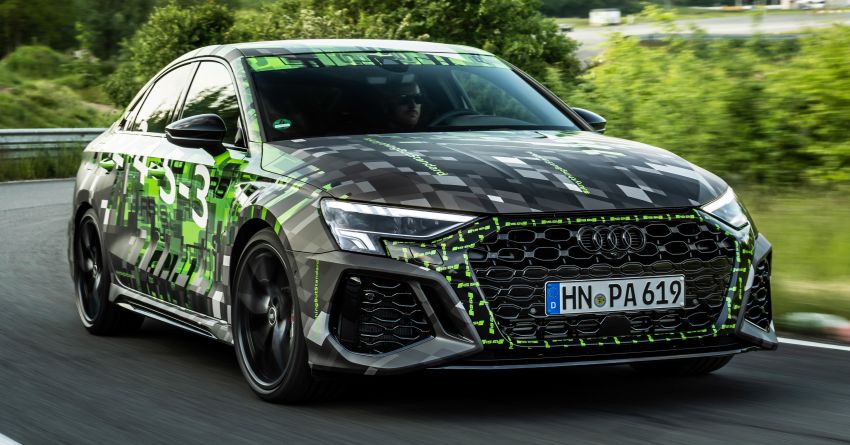 Audi RS3 2022 dalam teaser – enjin lima silinder 2.5L 400 PS dan 500 Nm tork, 0-100 km/j dalam 3.8 saat 1310513