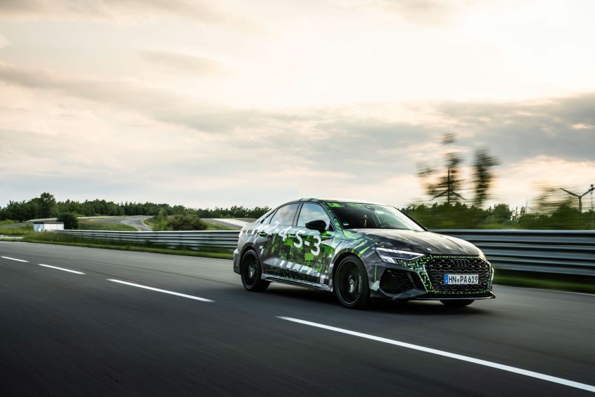 Audi RS3 2022 dalam teaser – enjin lima silinder 2.5L 400 PS dan 500 Nm tork, 0-100 km/j dalam 3.8 saat 1310508