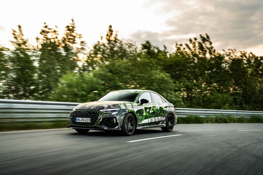 Audi RS3 2022 dalam teaser – enjin lima silinder 2.5L 400 PS dan 500 Nm tork, 0-100 km/j dalam 3.8 saat 1310481