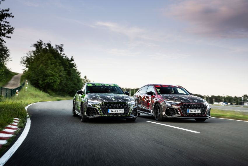 Audi RS3 2022 dalam teaser – enjin lima silinder 2.5L 400 PS dan 500 Nm tork, 0-100 km/j dalam 3.8 saat 1310468