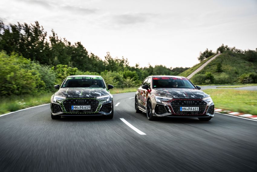 Audi RS3 2022 dalam teaser – enjin lima silinder 2.5L 400 PS dan 500 Nm tork, 0-100 km/j dalam 3.8 saat 1310469