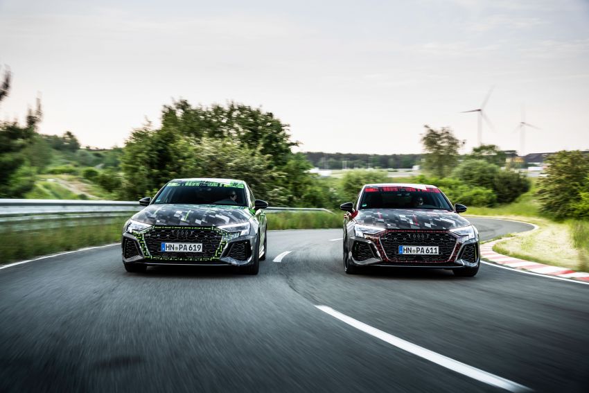 Audi RS3 2022 dalam teaser – enjin lima silinder 2.5L 400 PS dan 500 Nm tork, 0-100 km/j dalam 3.8 saat 1310466