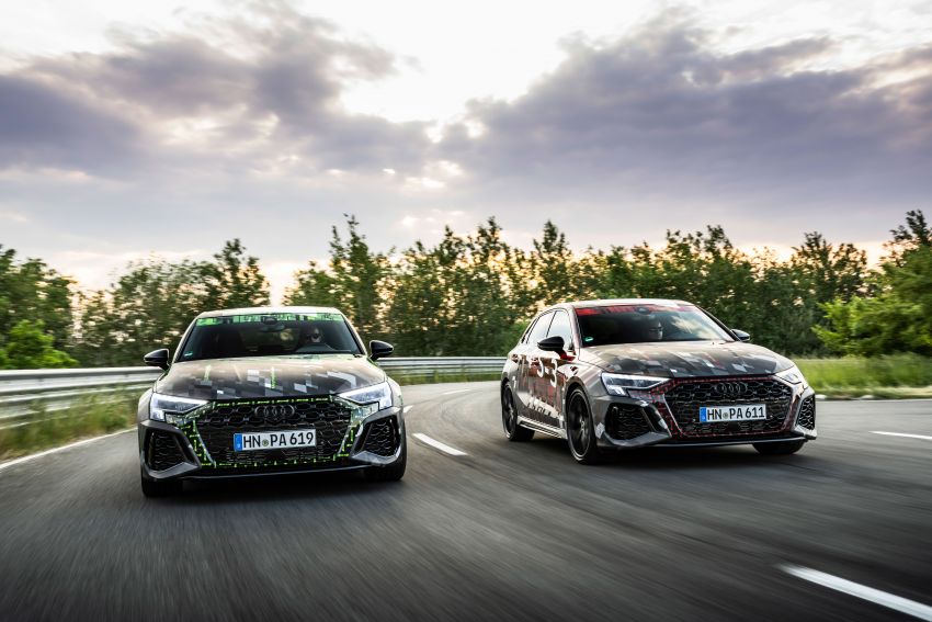 Audi RS3 2022 dalam teaser – enjin lima silinder 2.5L 400 PS dan 500 Nm tork, 0-100 km/j dalam 3.8 saat 1310462