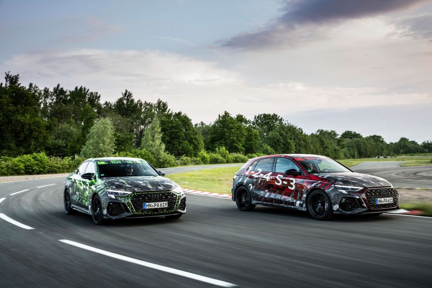 Audi RS3 2022 dalam teaser – enjin lima silinder 2.5L 400 PS dan 500 Nm tork, 0-100 km/j dalam 3.8 saat 1310463