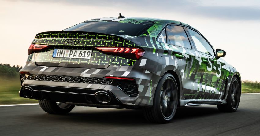 Audi RS3 2022 dalam teaser – enjin lima silinder 2.5L 400 PS dan 500 Nm tork, 0-100 km/j dalam 3.8 saat 1310460