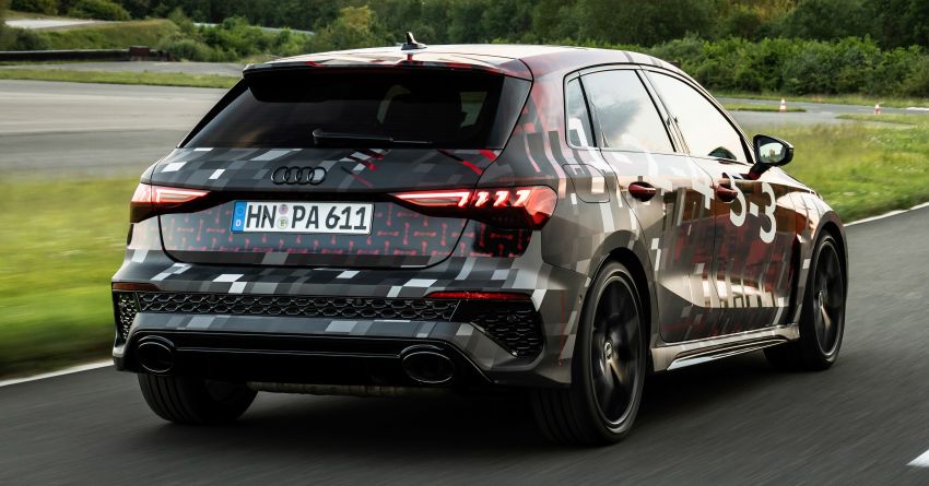 Audi RS3 2022 dalam teaser – enjin lima silinder 2.5L 400 PS dan 500 Nm tork, 0-100 km/j dalam 3.8 saat 1310455