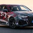 Audi RS3 2022 dalam teaser – enjin lima silinder 2.5L 400 PS dan 500 Nm tork, 0-100 km/j dalam 3.8 saat