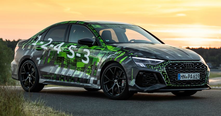 Audi RS3 2022 dalam teaser – enjin lima silinder 2.5L 400 PS dan 500 Nm tork, 0-100 km/j dalam 3.8 saat 1310443