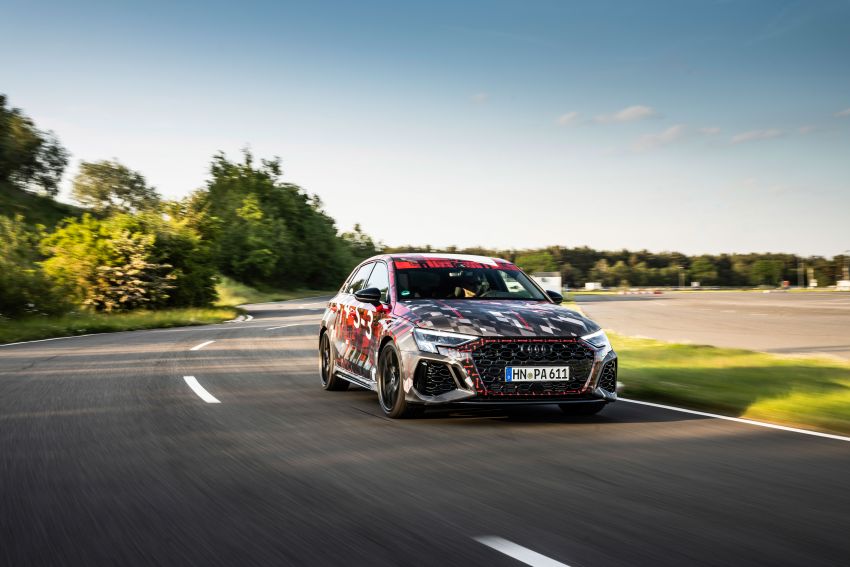 Audi RS3 2022 dalam teaser – enjin lima silinder 2.5L 400 PS dan 500 Nm tork, 0-100 km/j dalam 3.8 saat 1310525