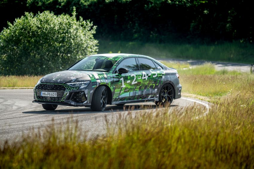 Audi RS3 2022 dalam teaser – enjin lima silinder 2.5L 400 PS dan 500 Nm tork, 0-100 km/j dalam 3.8 saat 1310402