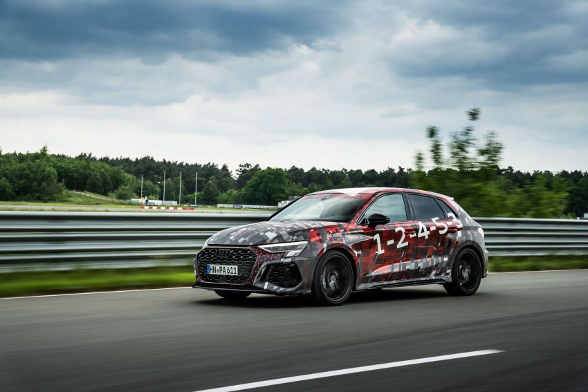Audi RS3 2022 dalam teaser – enjin lima silinder 2.5L 400 PS dan 500 Nm tork, 0-100 km/j dalam 3.8 saat 1310382