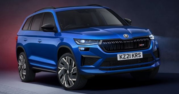 Skoda Kodiaq facelift 2022 – varian vRS dapat enjin 2.0 TSI 245 PS, DSG tujuh kelajuan  sama seperti Golf GTI