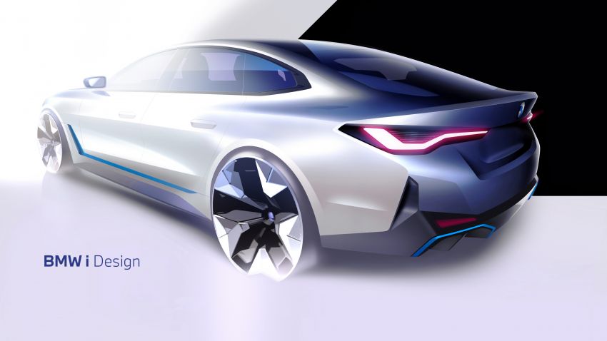 2022 BMW i4 eDrive40 – electric RWD four-door coupe with 340 PS & 430 Nm; 83.9 kWh battery, 590 km range Image #1301324