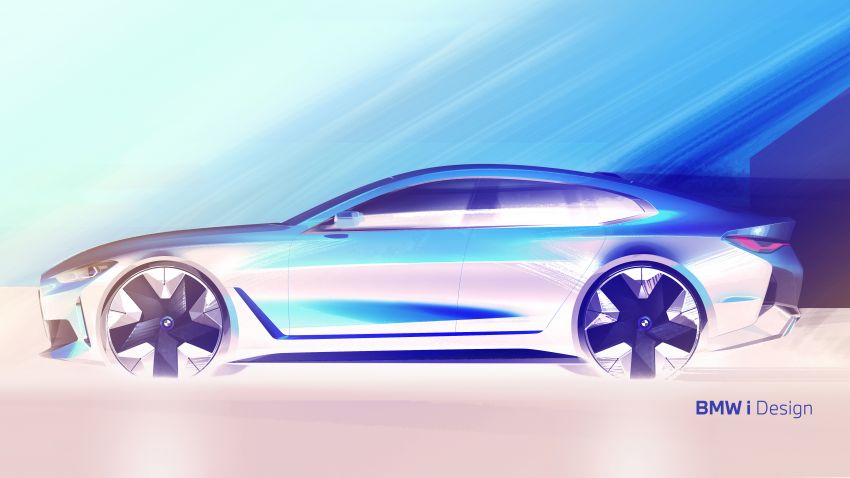 2022 BMW i4 eDrive40 – electric RWD four-door coupe with 340 PS & 430 Nm; 83.9 kWh battery, 590 km range Image #1301311