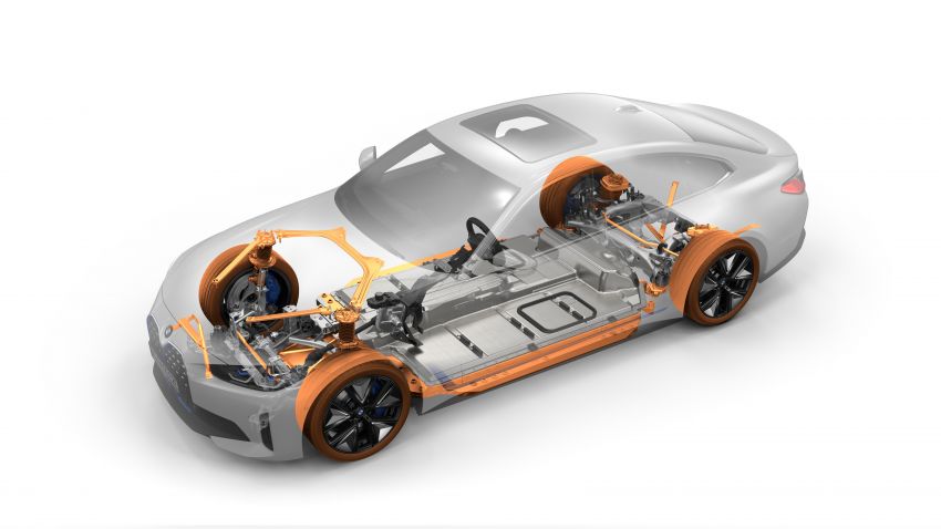 BMW i4 eDrive40 2022 – model elektrik pacuan roda belakang dengan kuasa 340 PS, jarak gerak 590 km 1301974