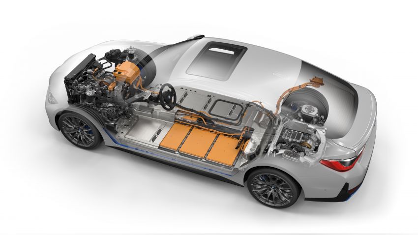BMW i4 eDrive40 2022 – model elektrik pacuan roda belakang dengan kuasa 340 PS, jarak gerak 590 km 1301971