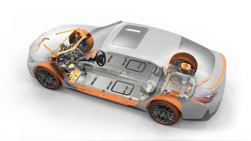 BMW i4 eDrive40 2022 – model elektrik pacuan roda belakang dengan kuasa 340 PS, jarak gerak 590 km 1301969