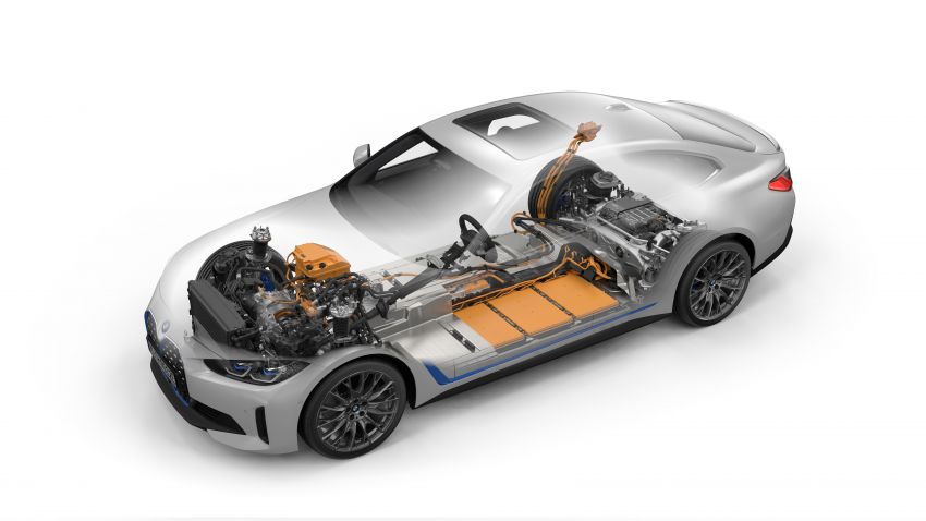BMW i4 eDrive40 2022 – model elektrik pacuan roda belakang dengan kuasa 340 PS, jarak gerak 590 km 1301965