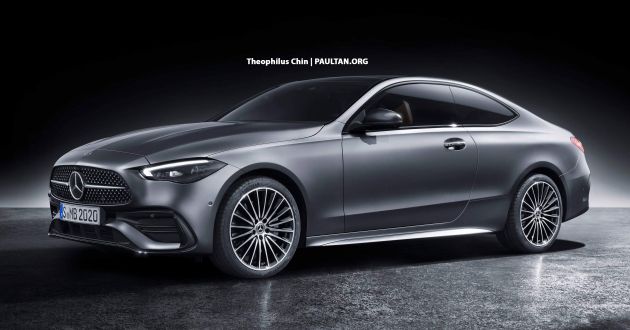 2022 Mercedes C-Class Coupe and Cabriolet rendered