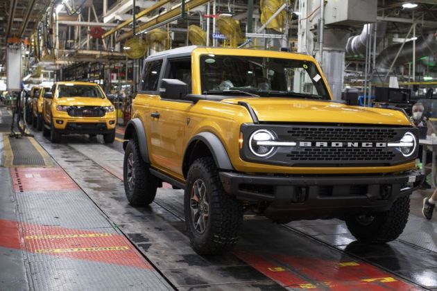 Ford Bronco 2021 mula diproduksi di kilang Michigan