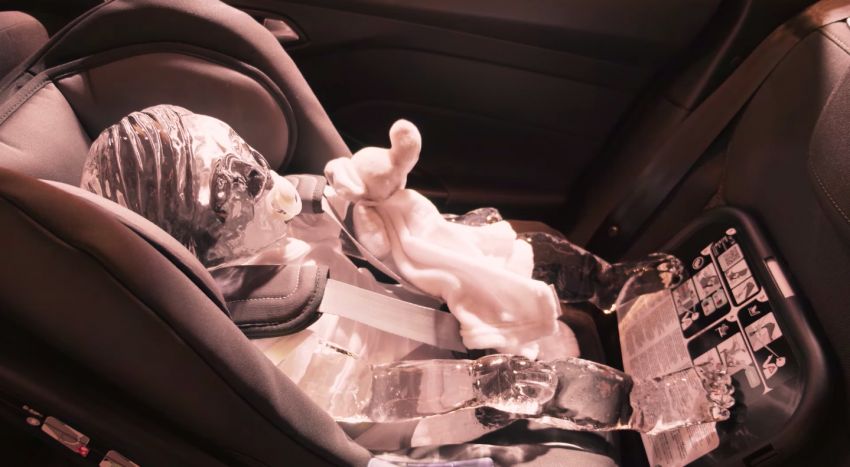 Ford demonstrates heat danger with ice sculptures of child, pets – remember to leave no one in a hot car 1311590