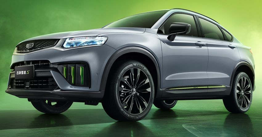 Geely Xingyue S dalam warna kelabu dan hijau ditunjuk 1312258