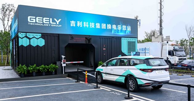 Geely unveils E-Energee battery swapping service; to have 5,000 battery swap stations in China by 2025