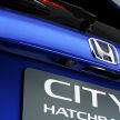 Honda City Hatchback e:HEV RS now available in Thailand – hybrid joins 1.0L VTEC Turbo, RM110k