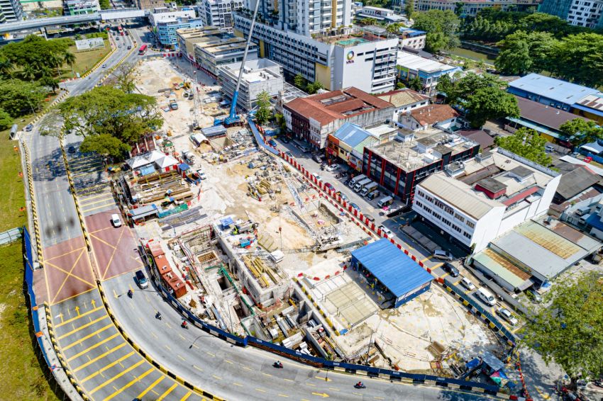 MRT Sentul Barat station construction diversion on Jalan Ipoh is no more, stretch near Viva straight again Image #1307914